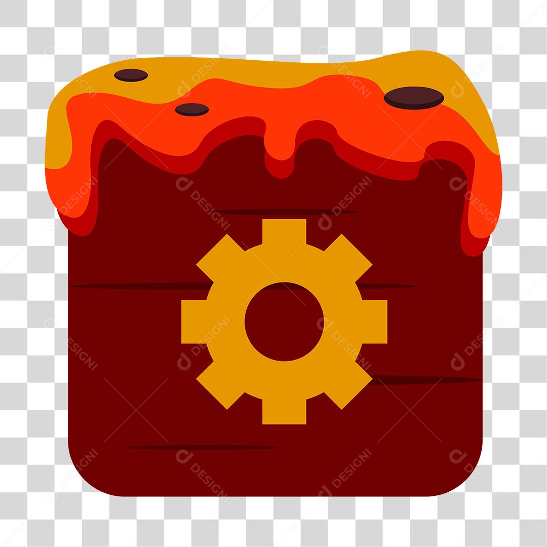 Desenho de botão Templete de jogo