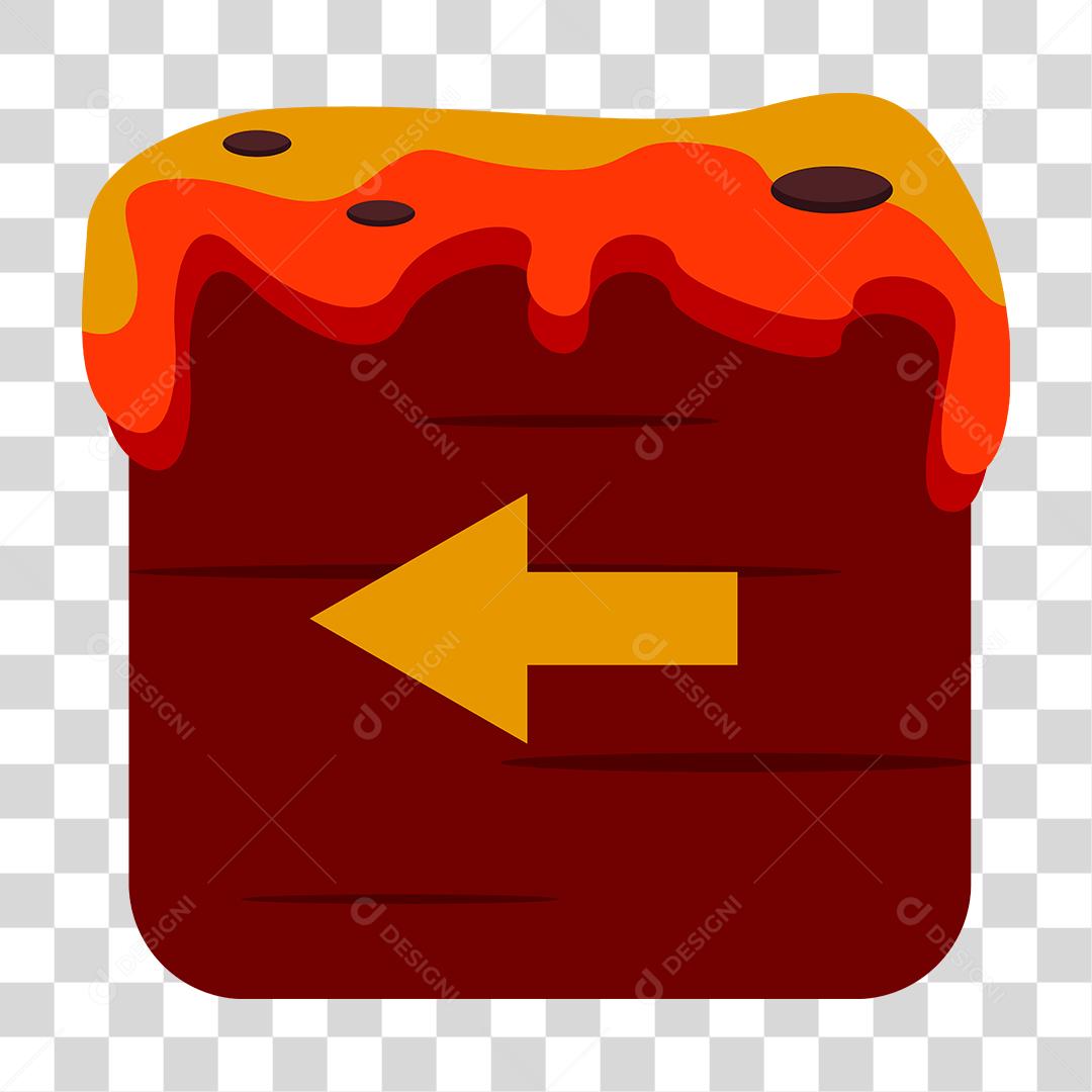 Desenho de botão Templete de jogo