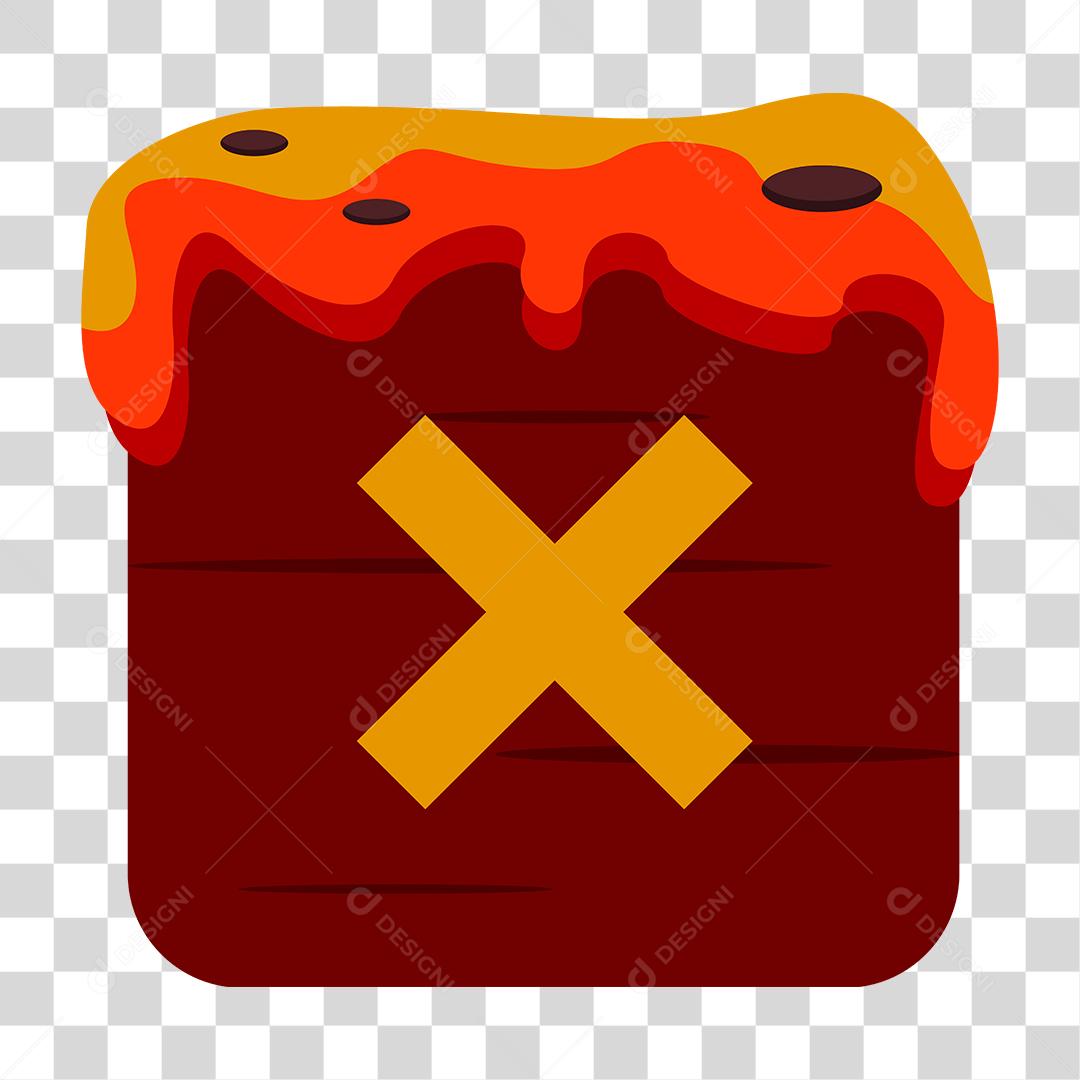 Desenho de botão Templete de jogo