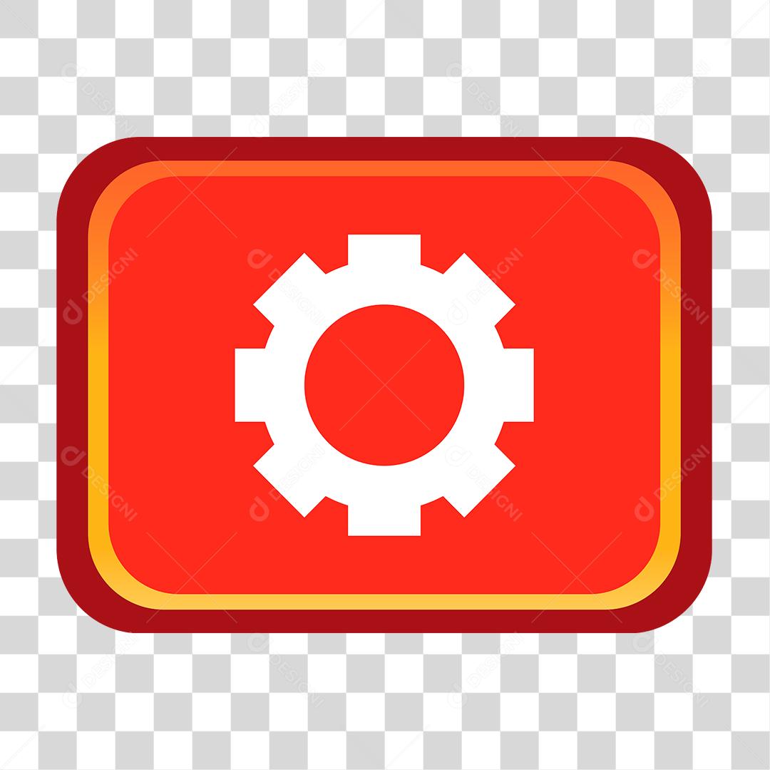 Desenho de botão Templete de jogo Configurações