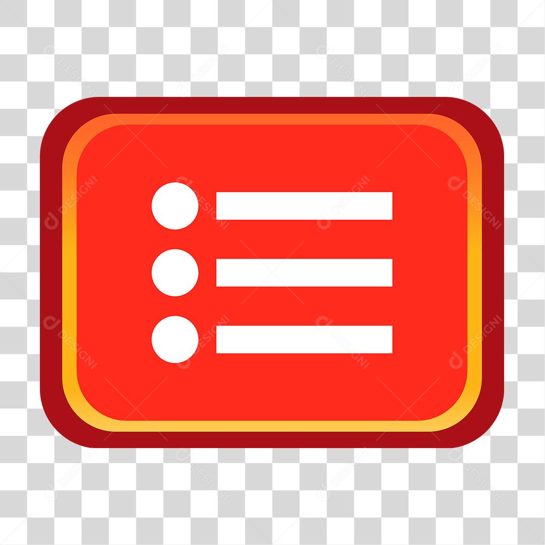 Desenho de botão Templete de jogo menu principal