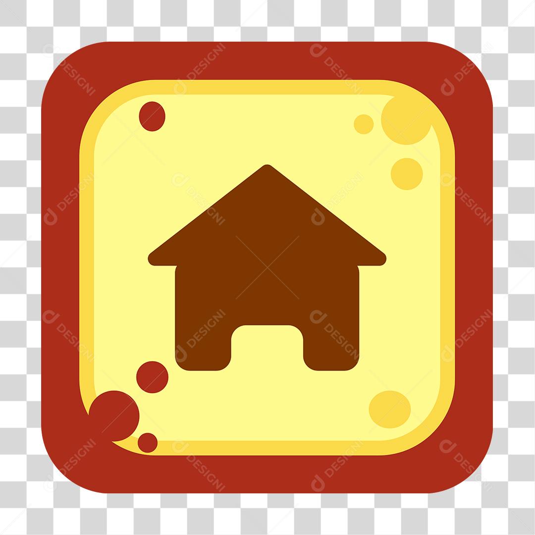 Desenho de botão Templete de jogo