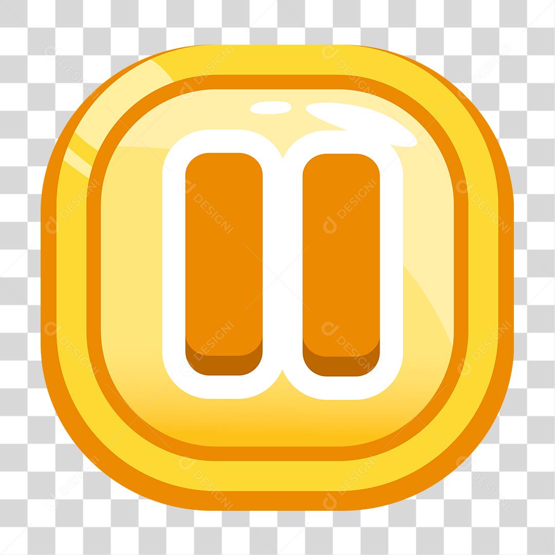 Desenho de botão pause