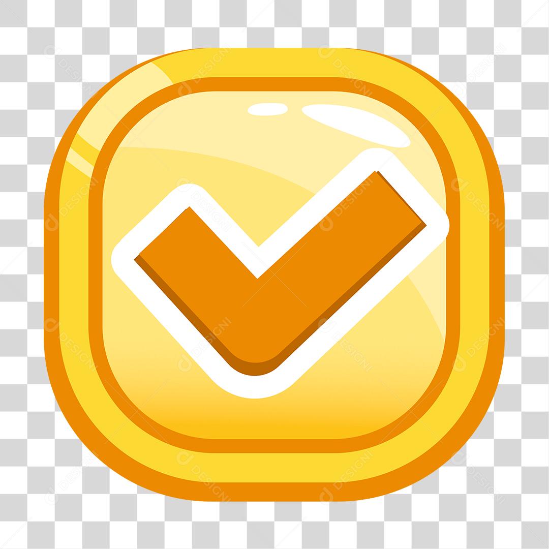 Desenho de botão de confirmação