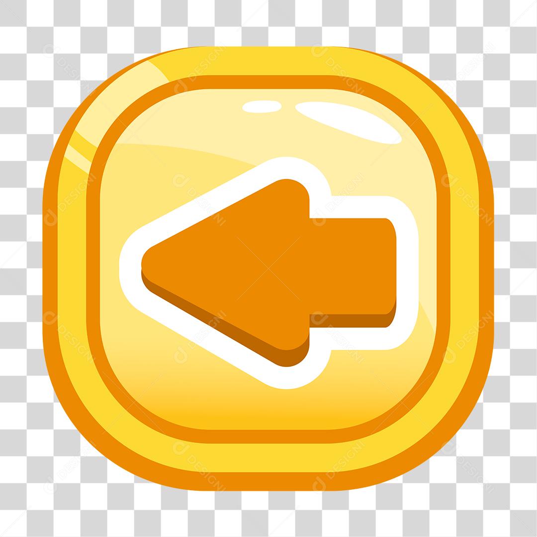 Desenho de botão Templete Jogo selincioso seta para o lado