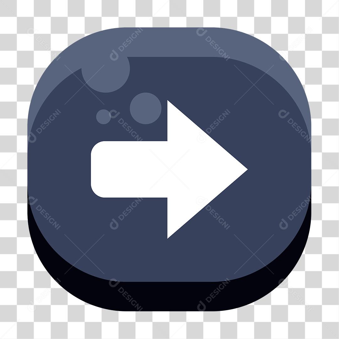 Desenho de botão de seta