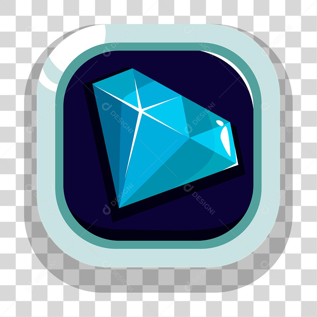 Desenho de botão diamante