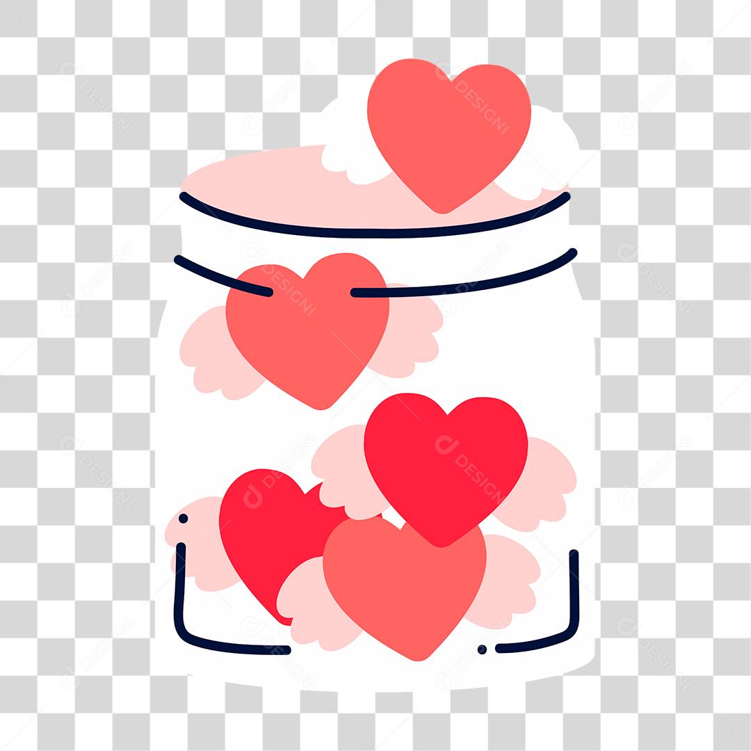 Desenho de corações