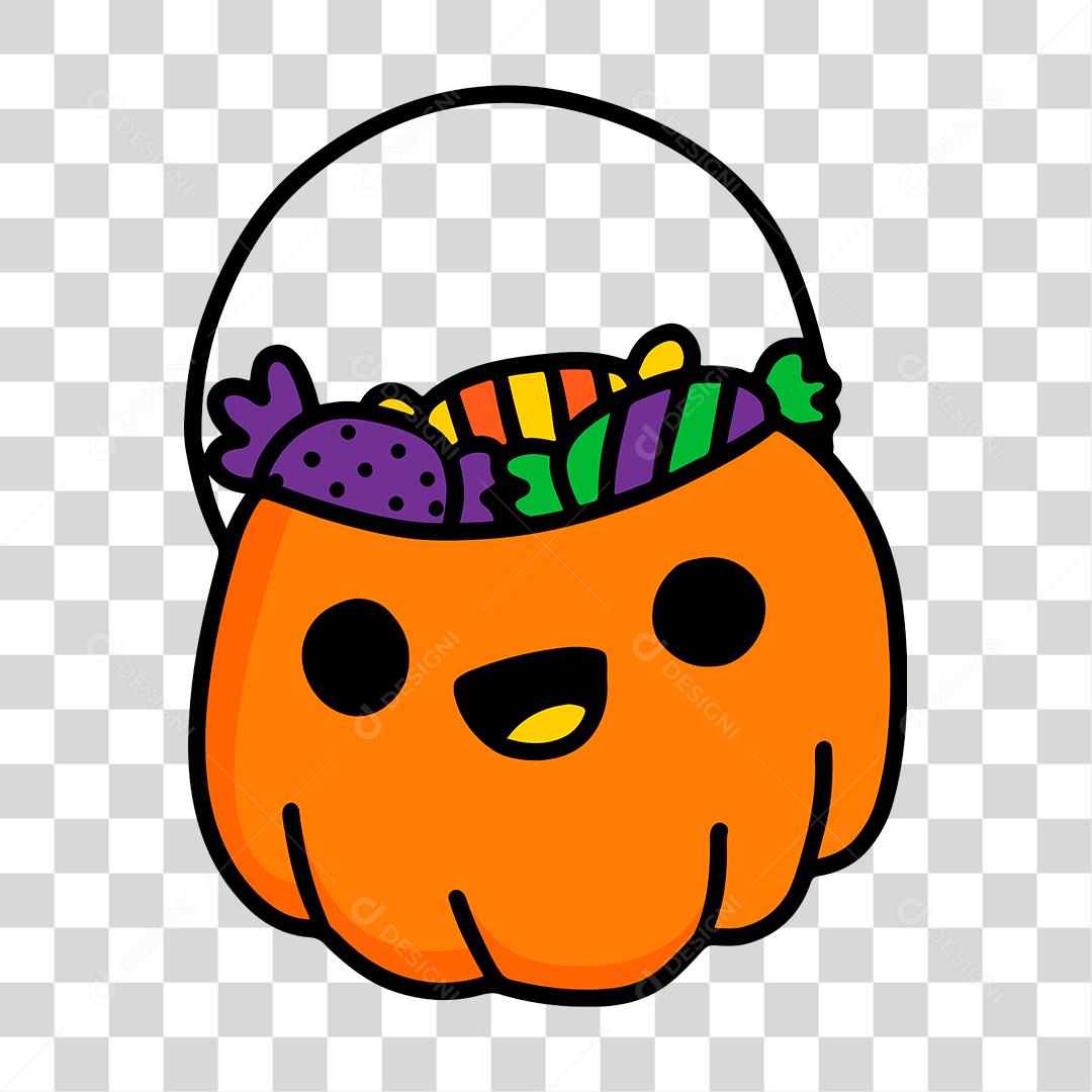 Desenho de uma abóbora dia das bruxas