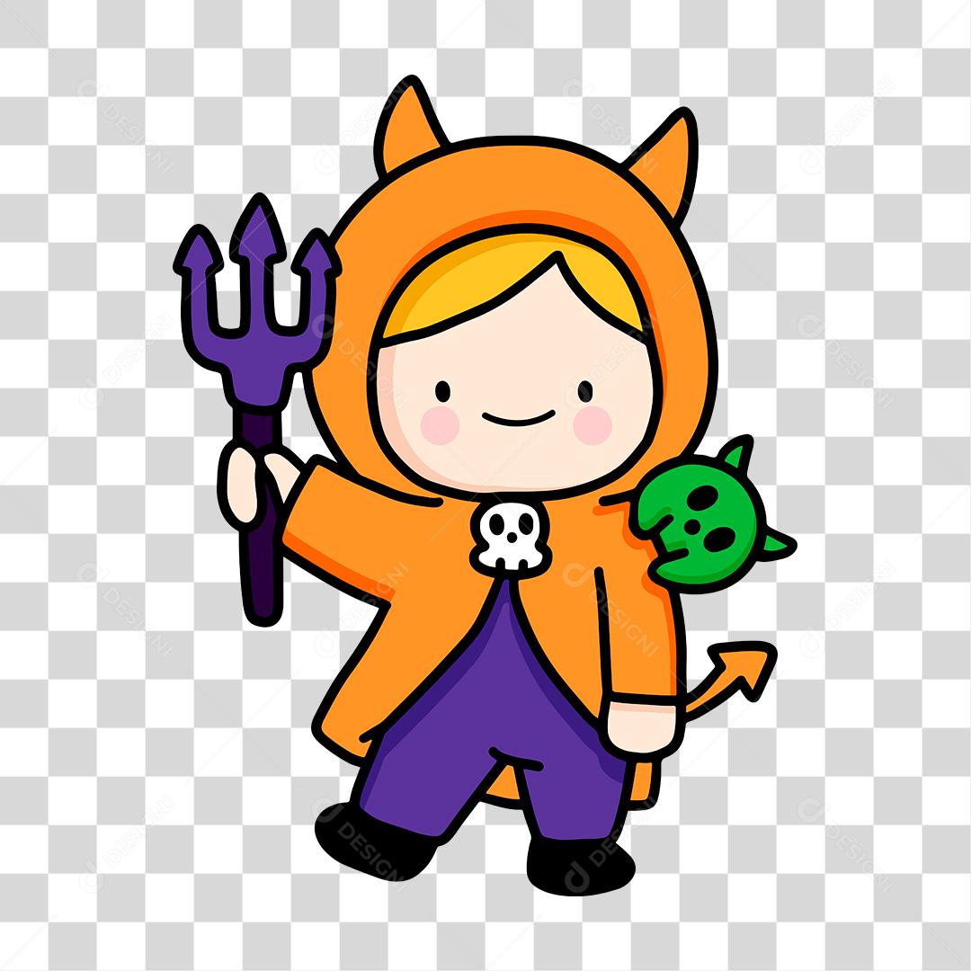 Desenho de pessoa fantasiada fantasiada