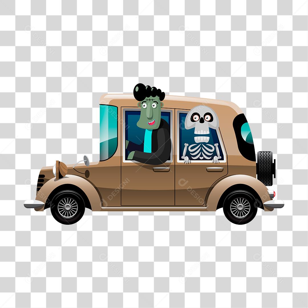 Desenho de homem fantasiado dia das bruxas