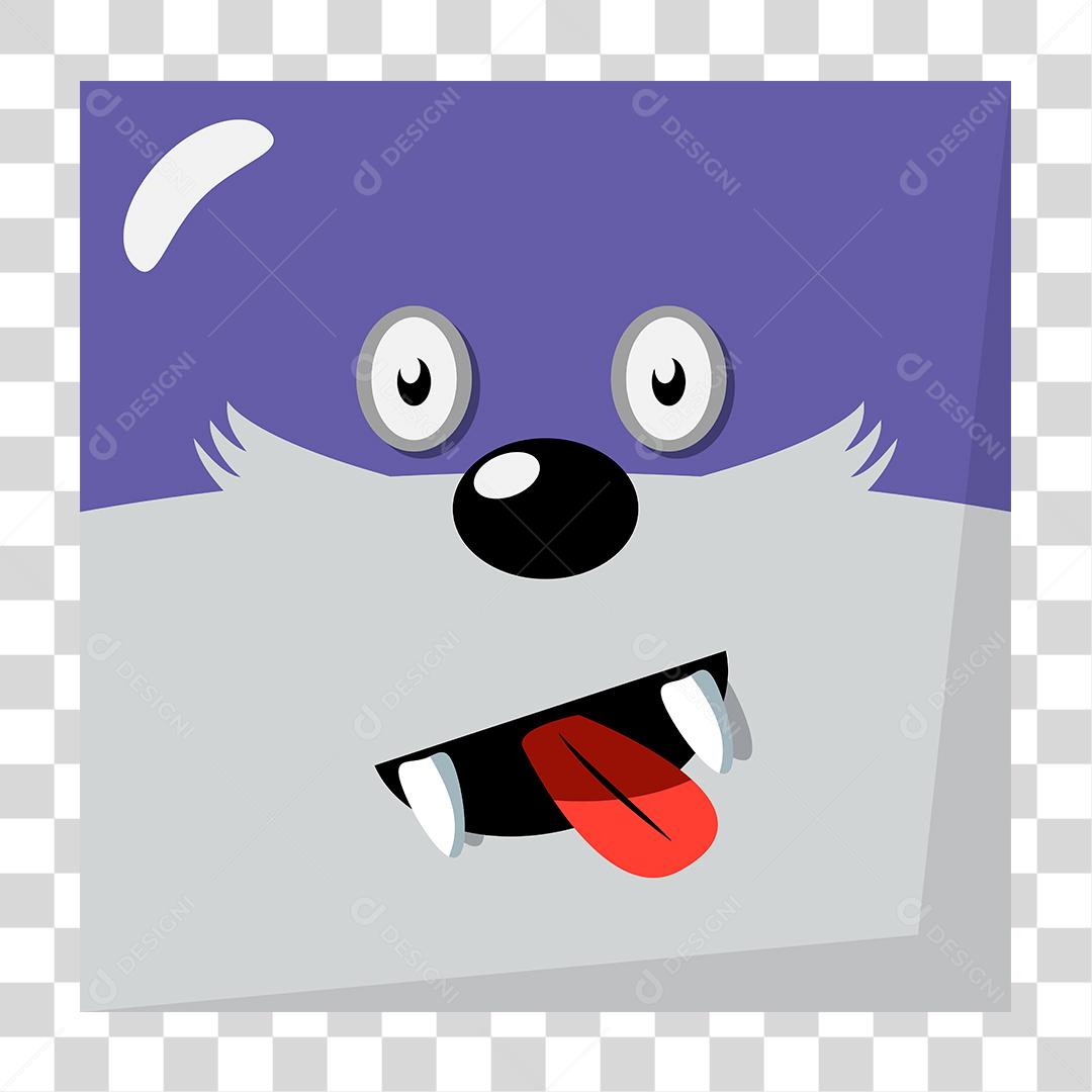 desenho de um cachorro bem de perto