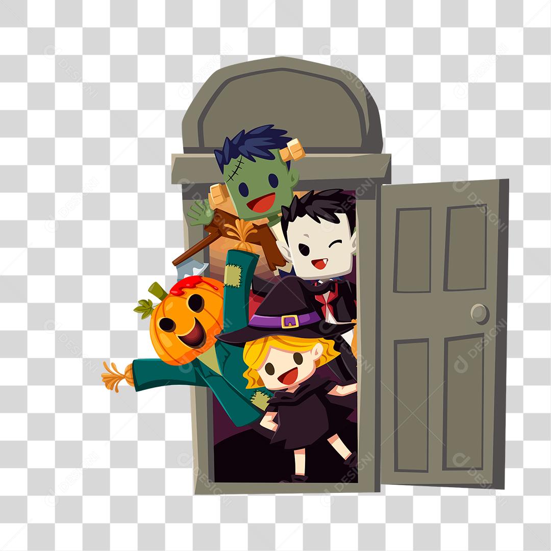 Desenho com tema de Halloween