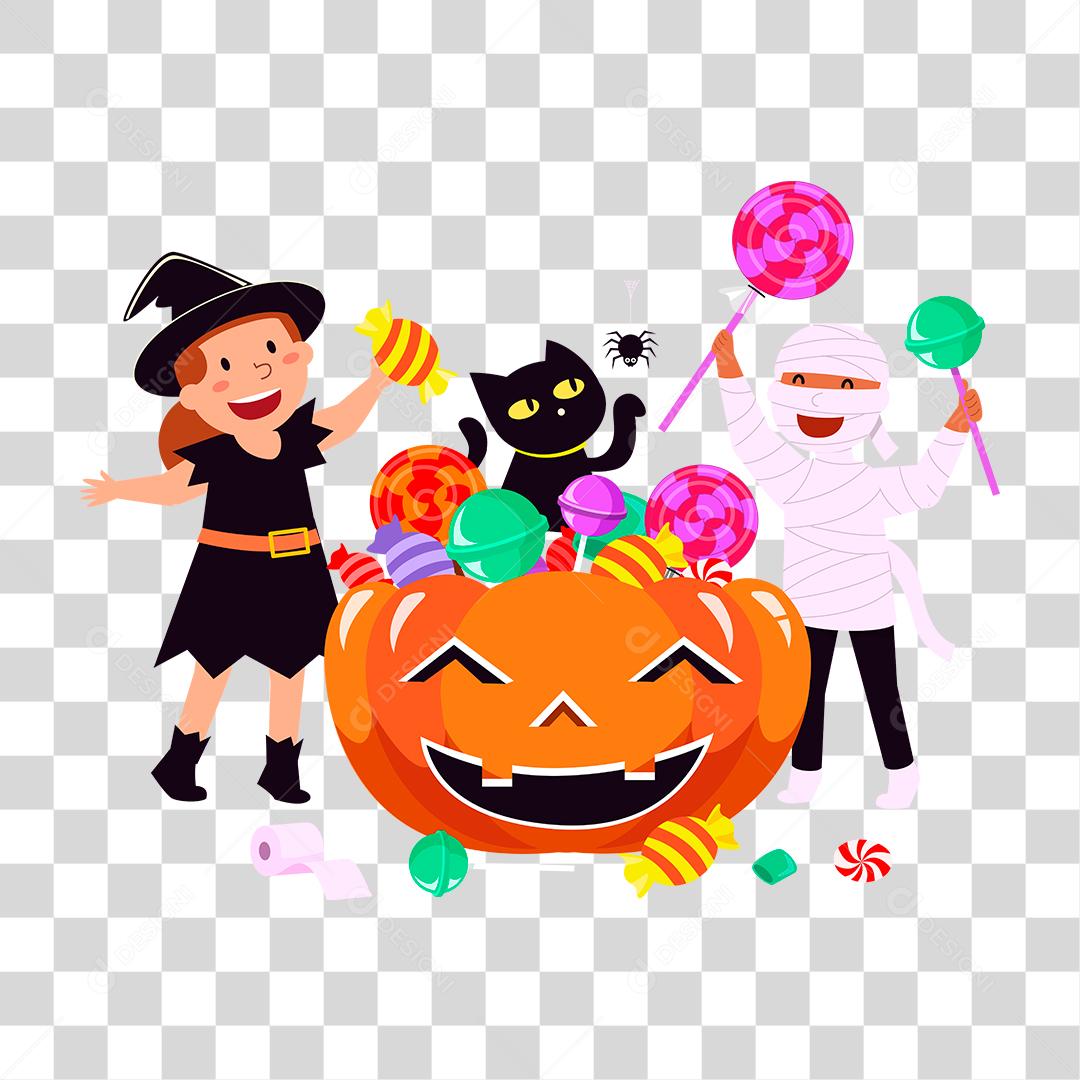 Desenho com tema de Halloween