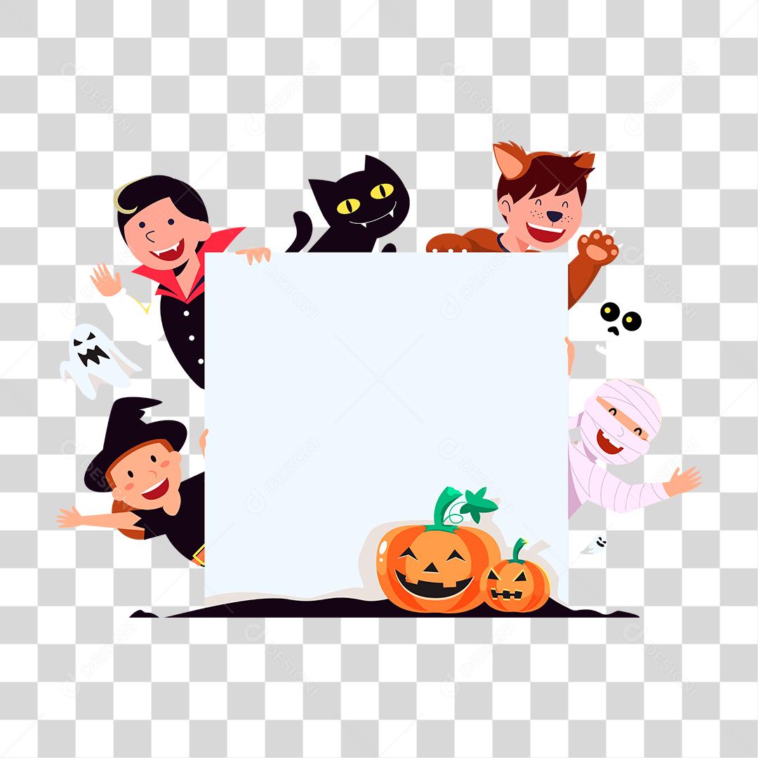 Desenho com tema de Halloween