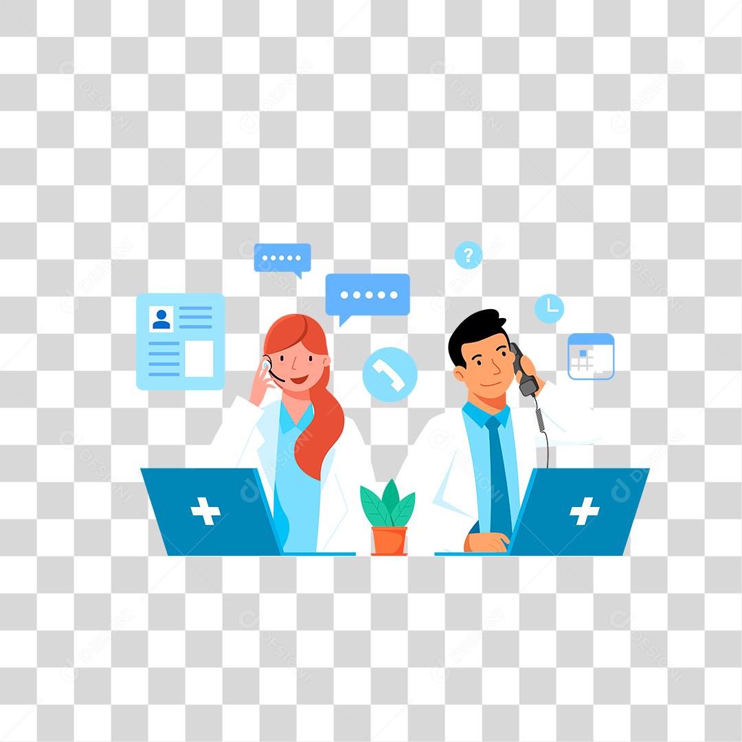 Desenho pessoas sobre escritorio