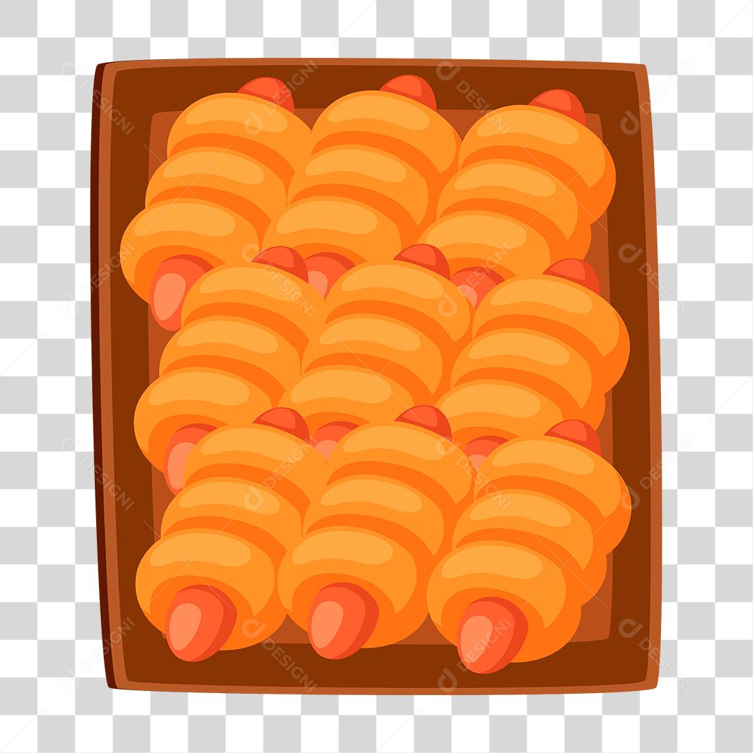 Desenho de bandeija comida