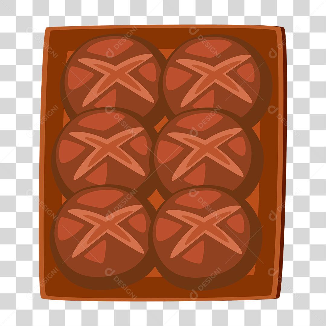 Desenho de bandeija comida