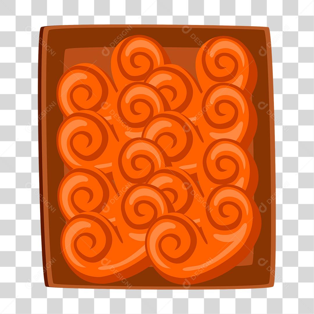 Desenho de bandeija comida