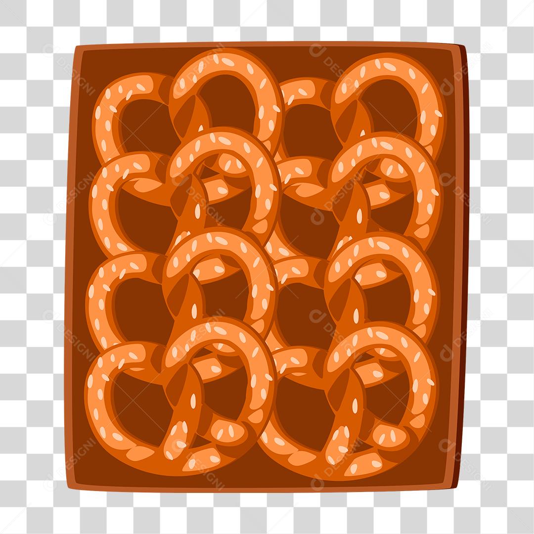 Desenho de bandeija comida