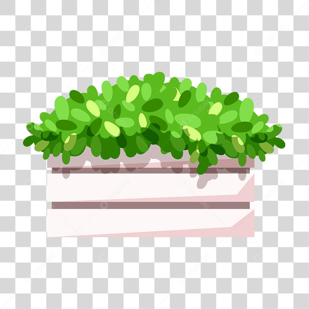 Desenho de planta folhas verdes