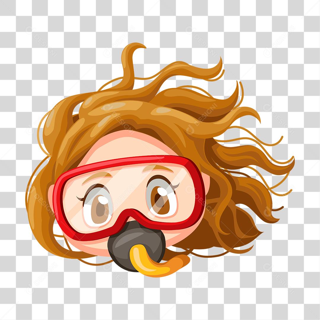 Desenho de mergulhadora