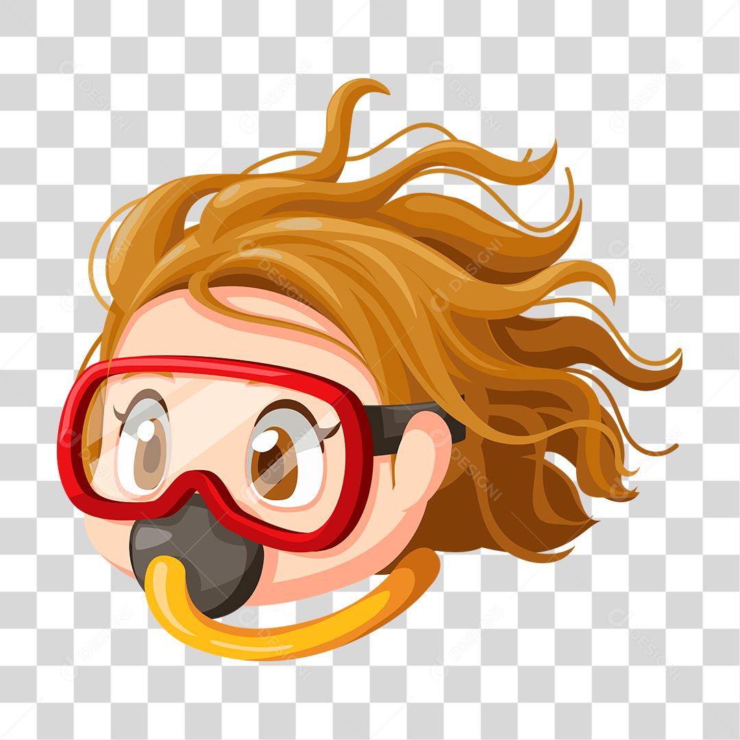 Desenho de mergulhadora