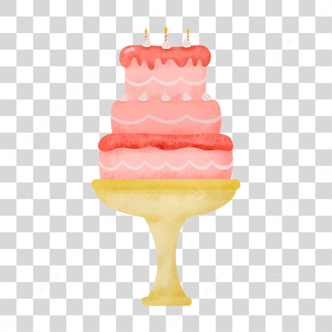 Desenho de bolos comidas