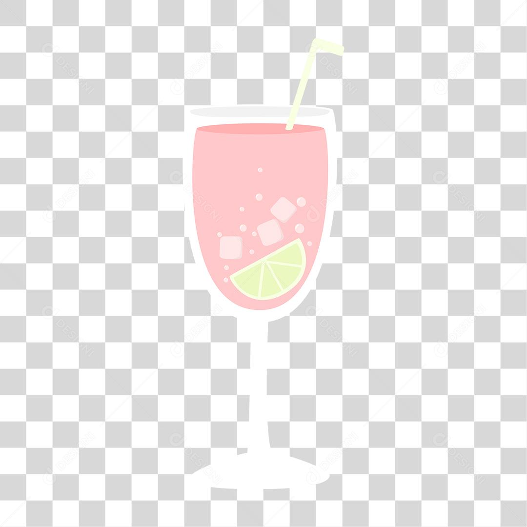 Desenho de copo de vidro bebida Drink