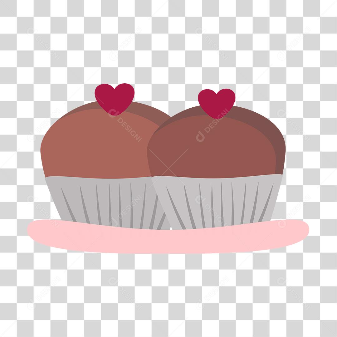 Desenho de brigadeiro doce comida