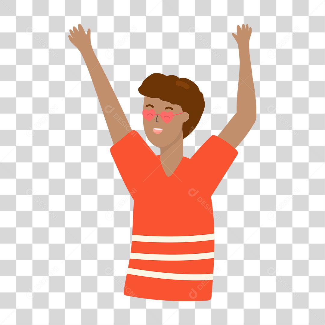 Desenho de homem braços