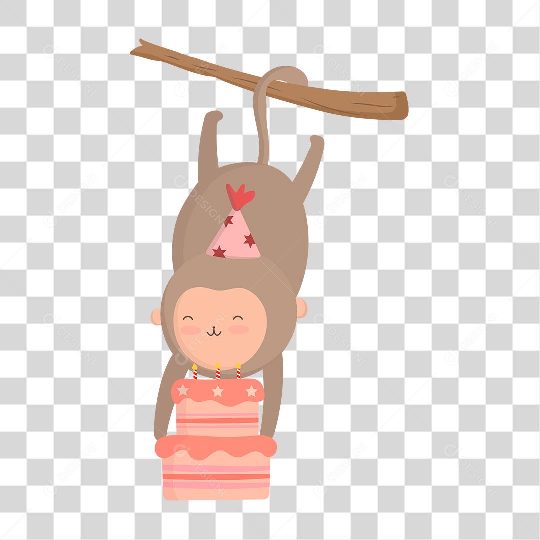 Desenho de animal bolo comida