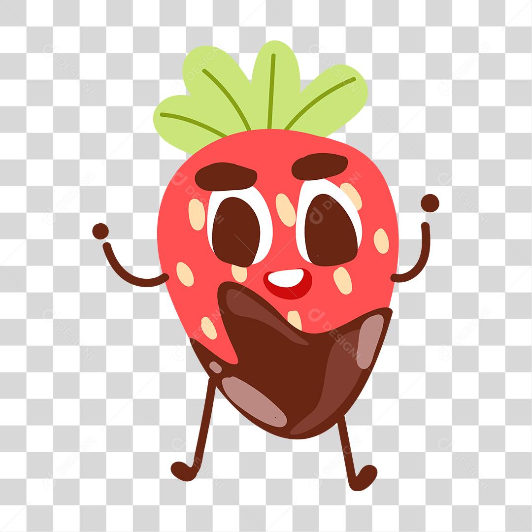 Desenho de morango fruta