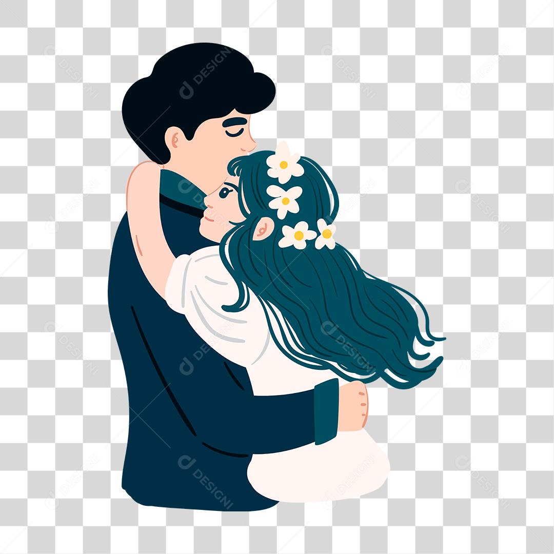 Desenho de lindo casal