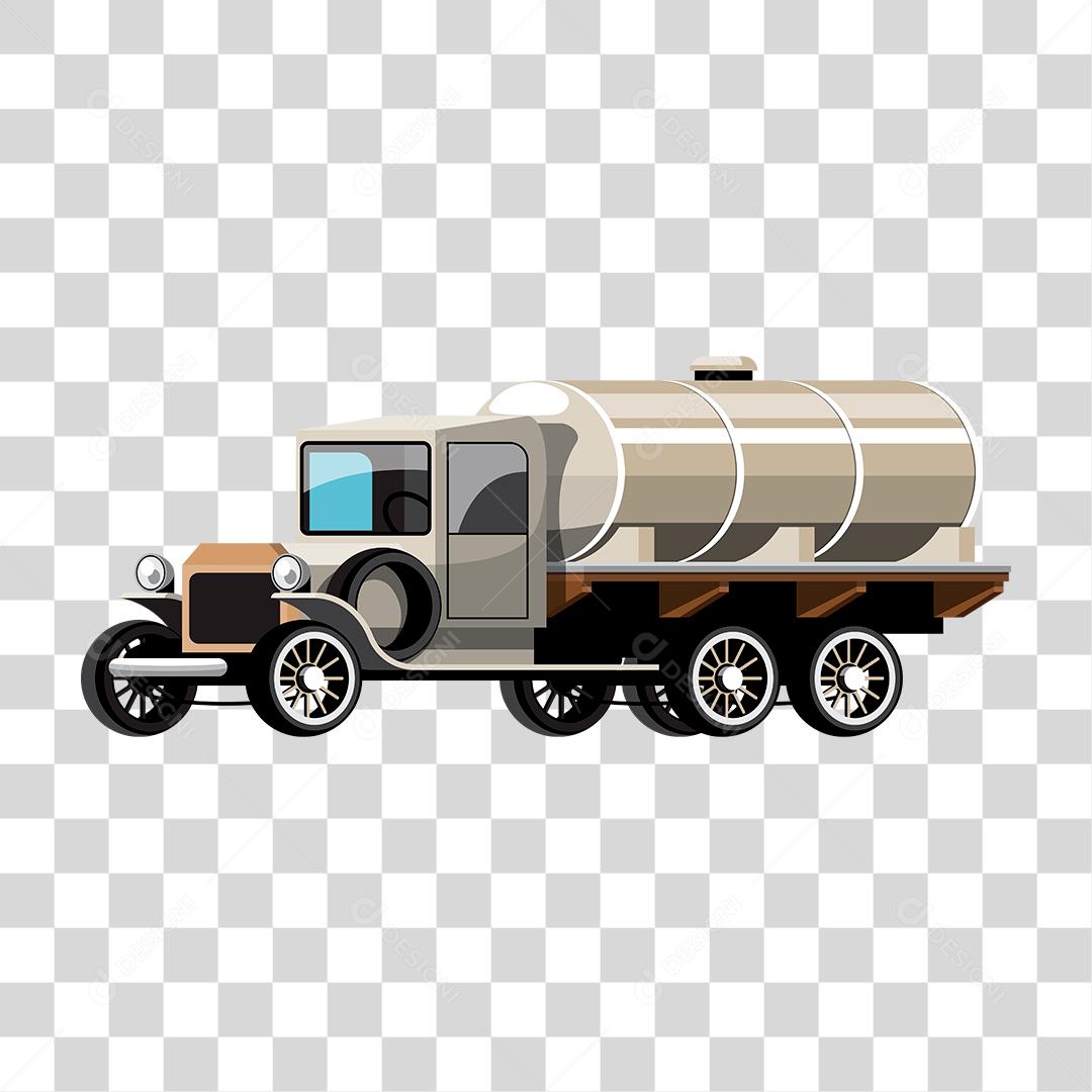 Desenho de um carro com carroceria antigo