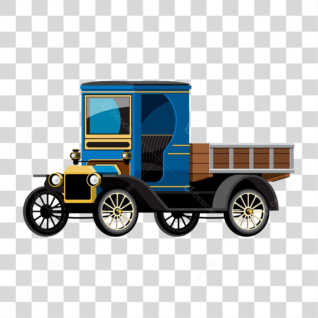 Desenho de um carro antigo