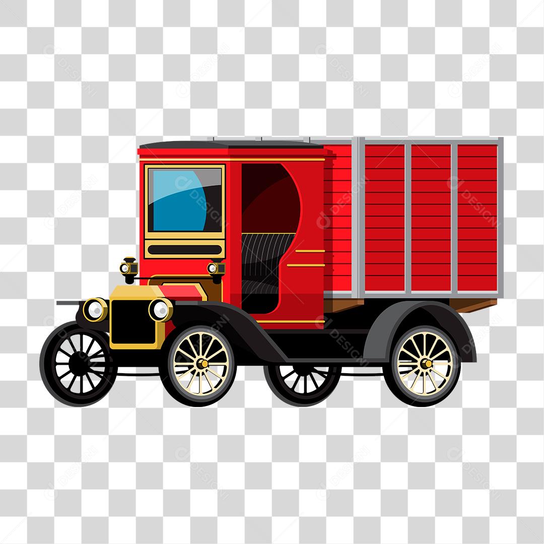 Desenho de um carro antigo