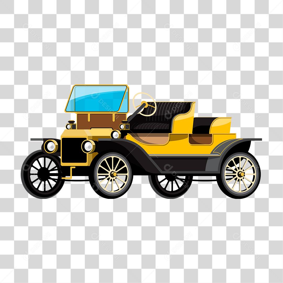 Desenho de um carro antigo