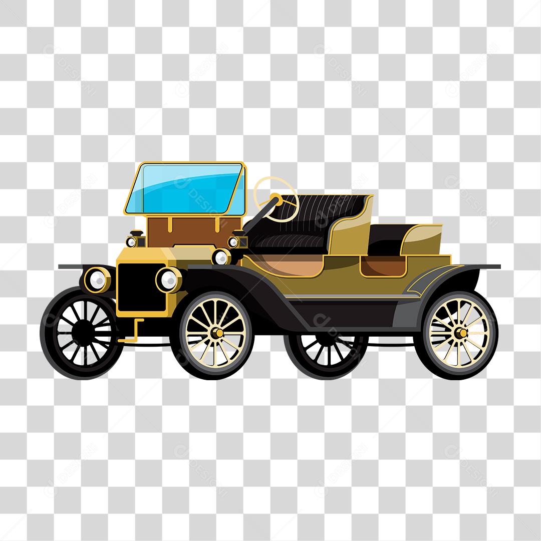 Desenho de um carro antigo