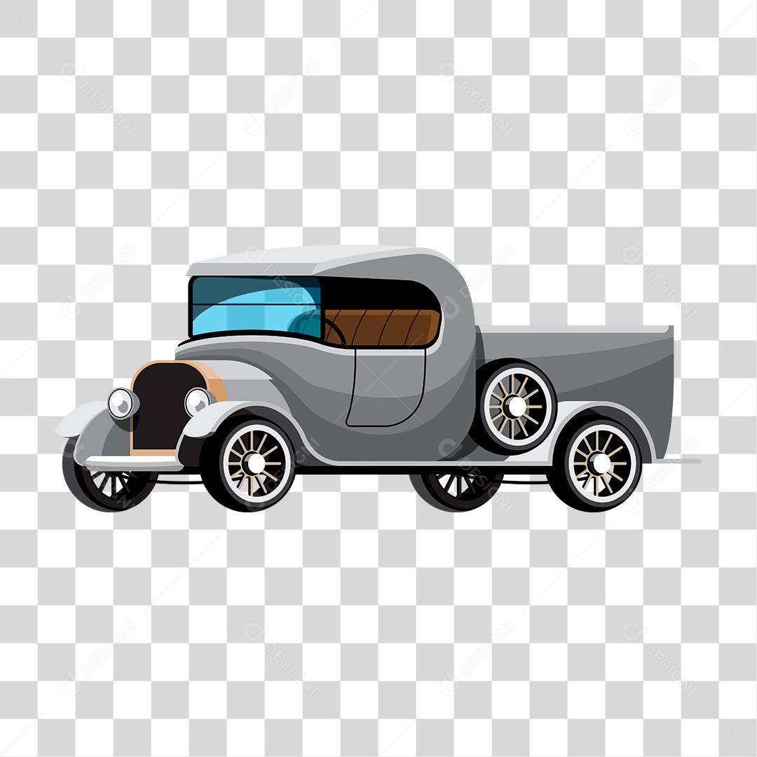 Desenho de um carro antigo