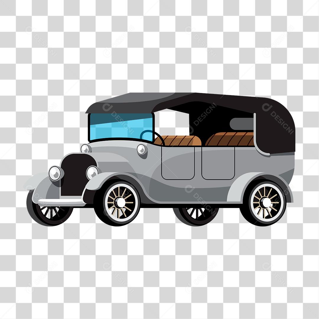Desenho de um carro antigo