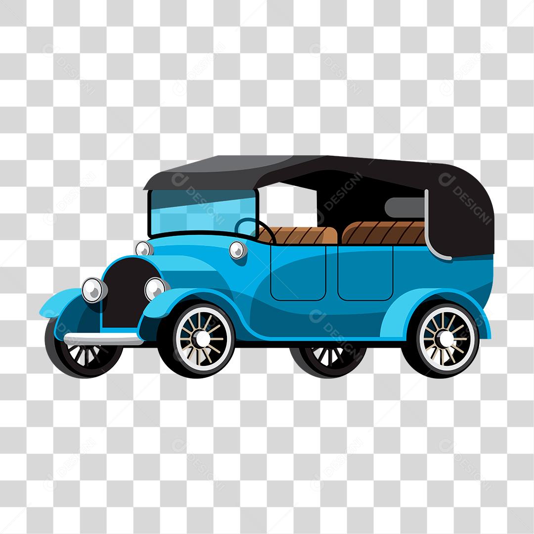 Desenho de um carro antigo
