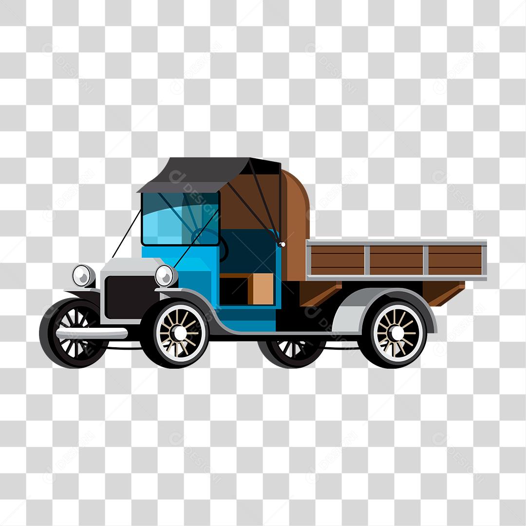 Desenho de um camionete de mercadorias