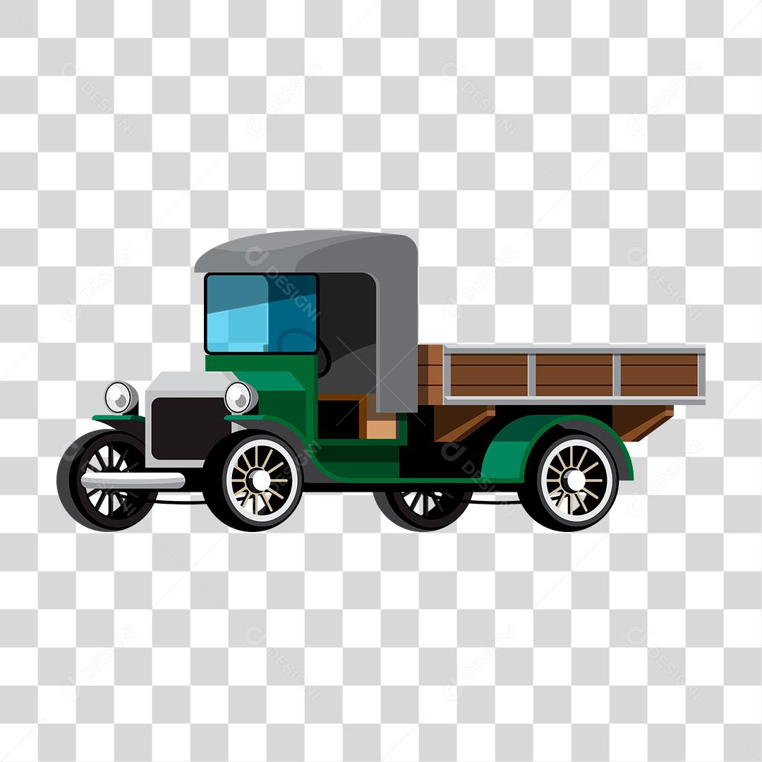 Desenho de um camionete de mercadorias