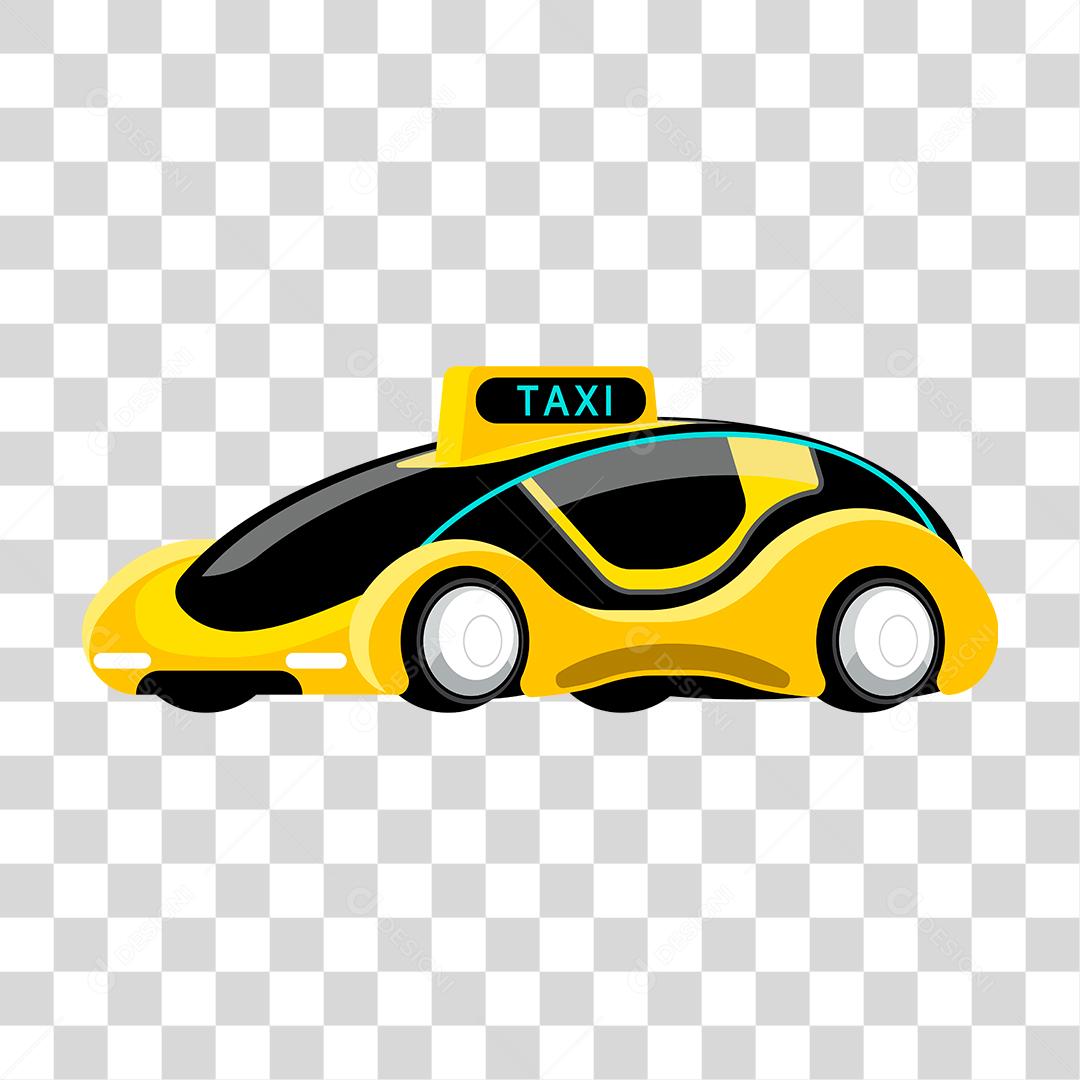 Desenho de taxi
