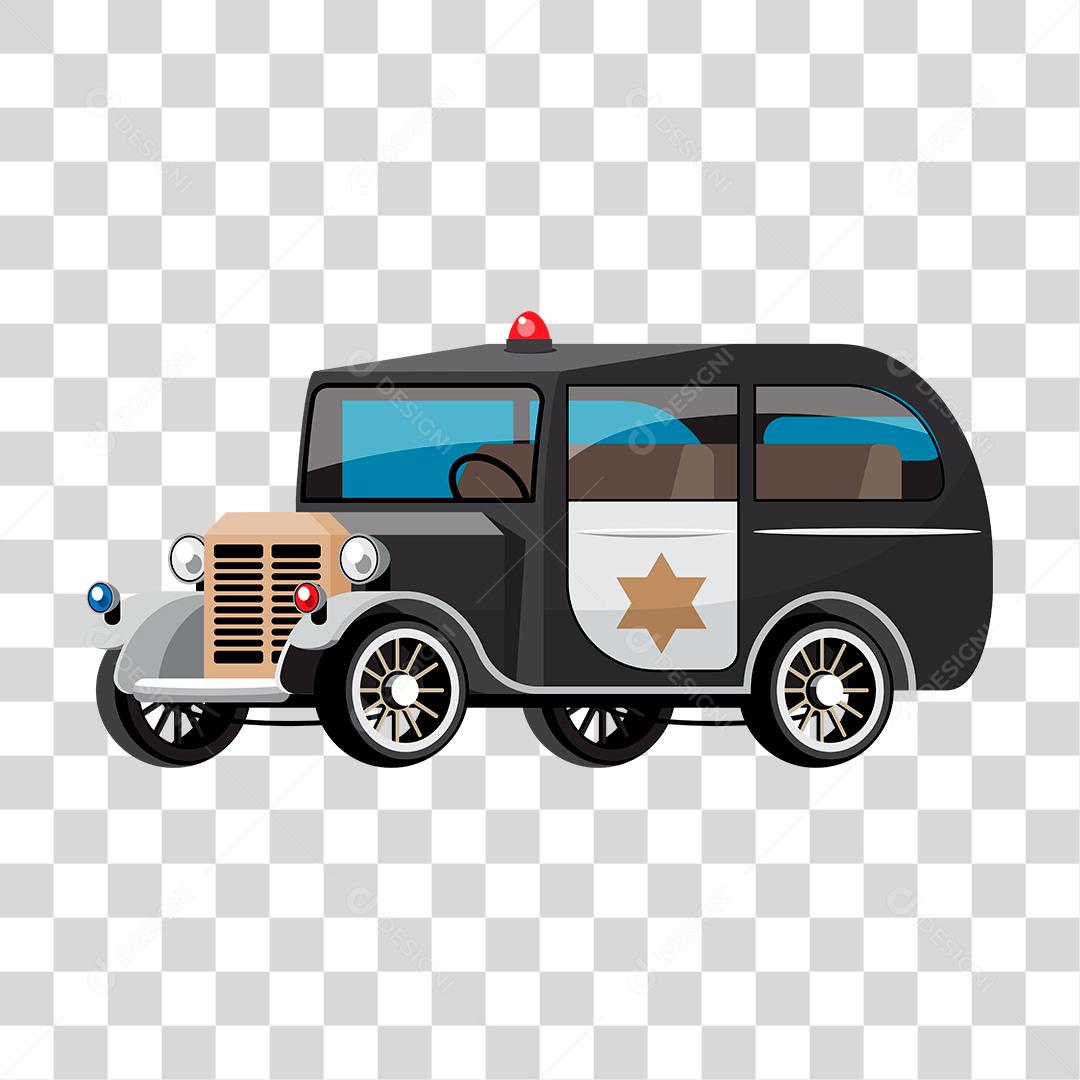 Desenho de carro veiculo policias