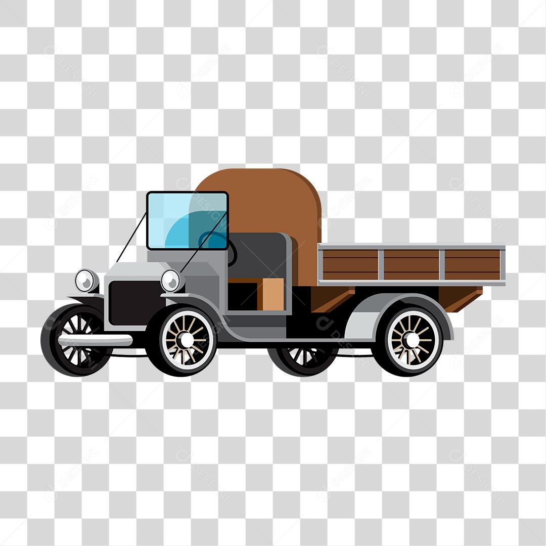 Desenho de um carro clássico antigo