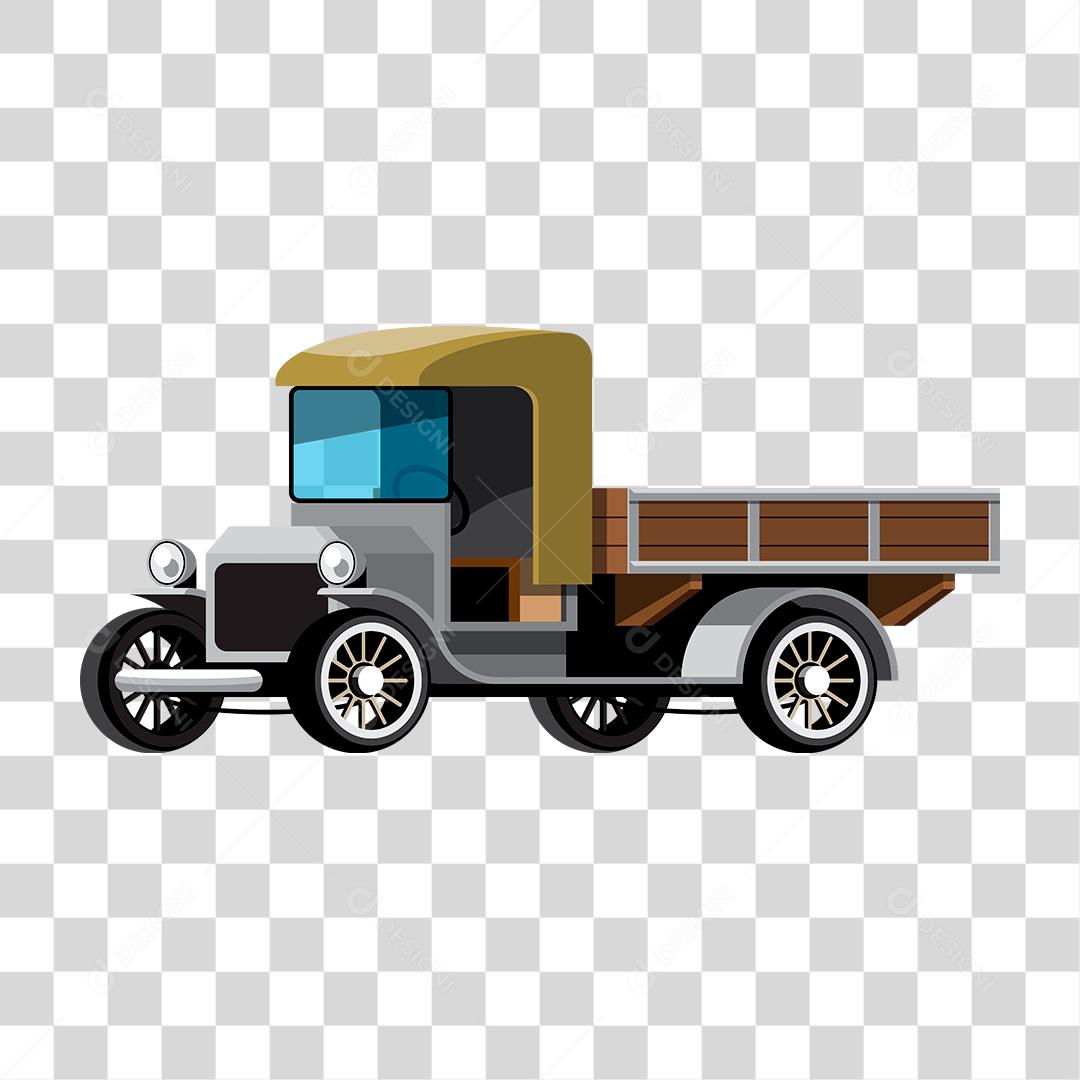 Desenho de um carro clássico antigo