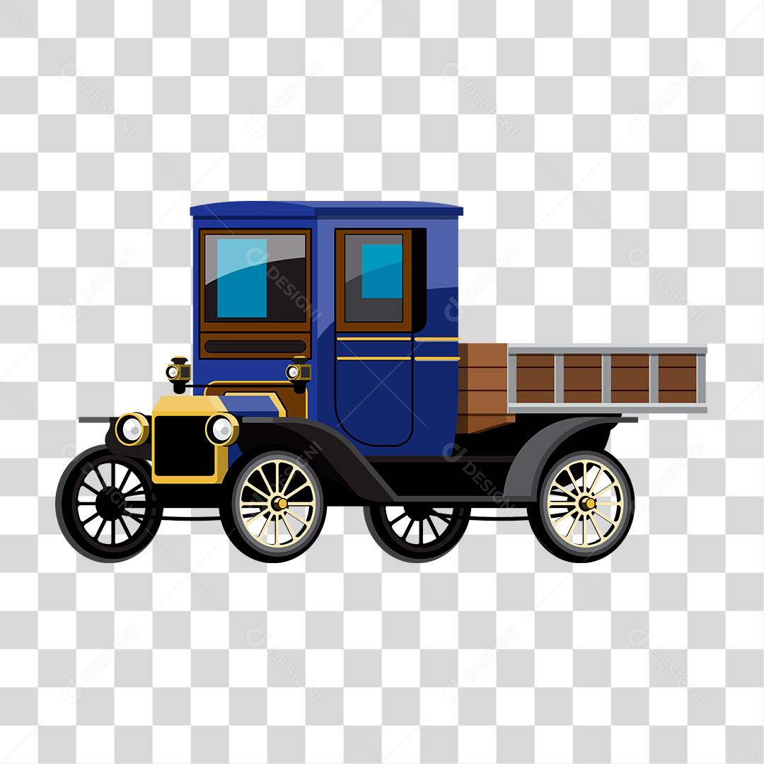 Desenho de um carro clássico antigo