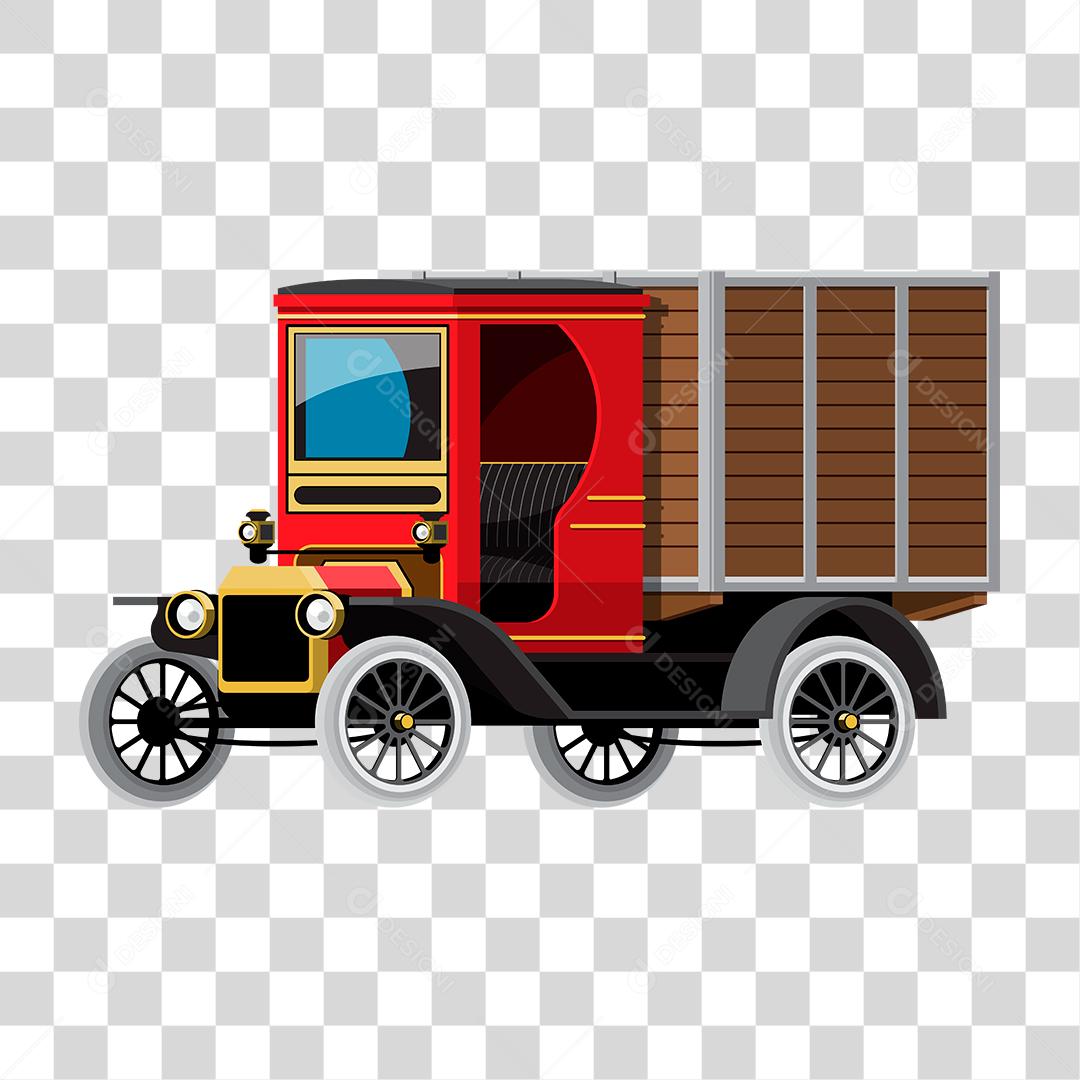 Desenho de um carro clássico antigo